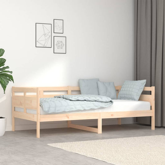 Solid Pine Wood Day Bed Frame, 90x190 cm, No Mattress Included