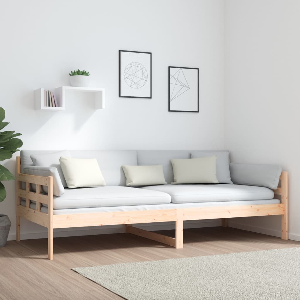 Solid Pine Day Bed Frame 90x200 cm - Mattress Not Included
