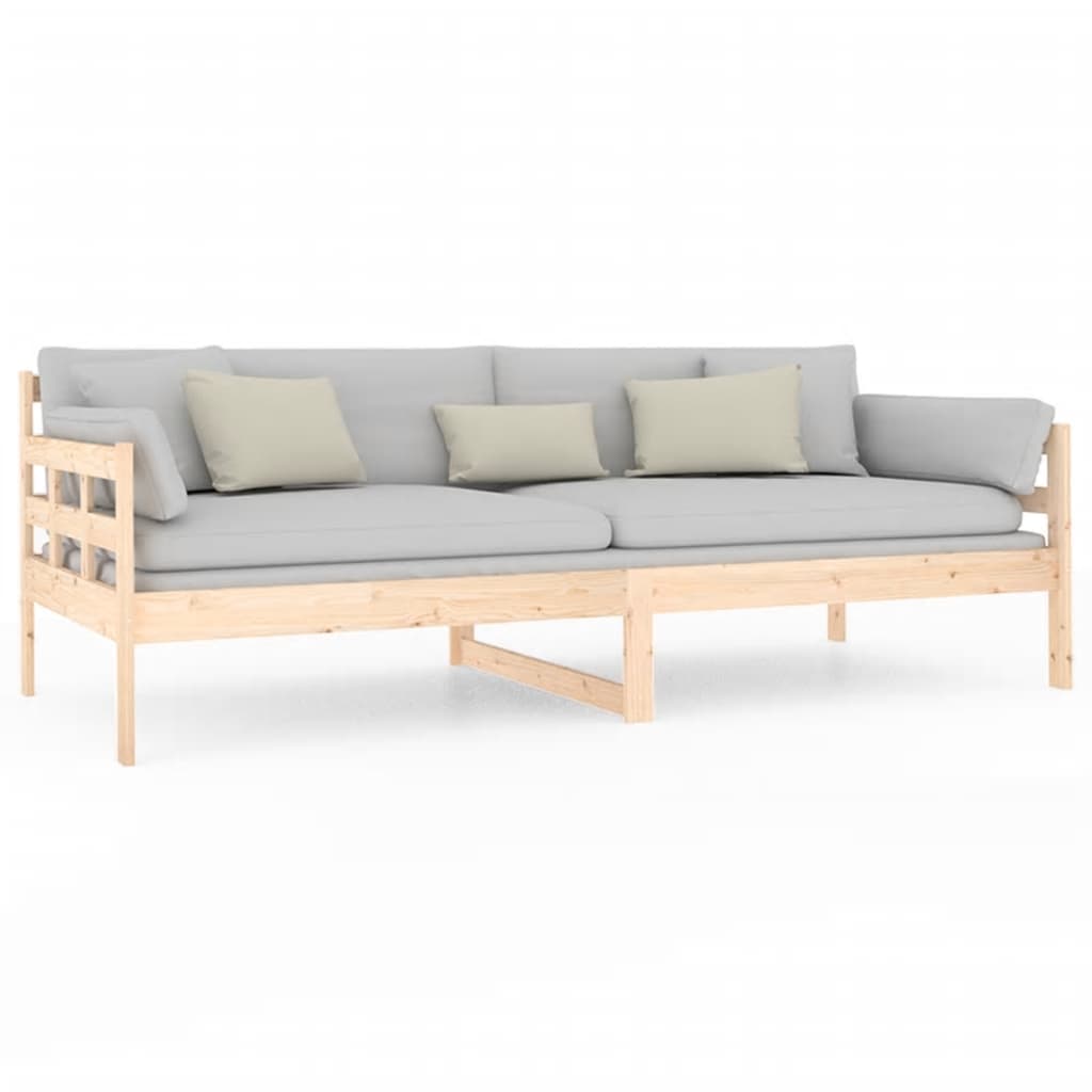 Solid Pine Day Bed Frame 90x200 cm - Mattress Not Included