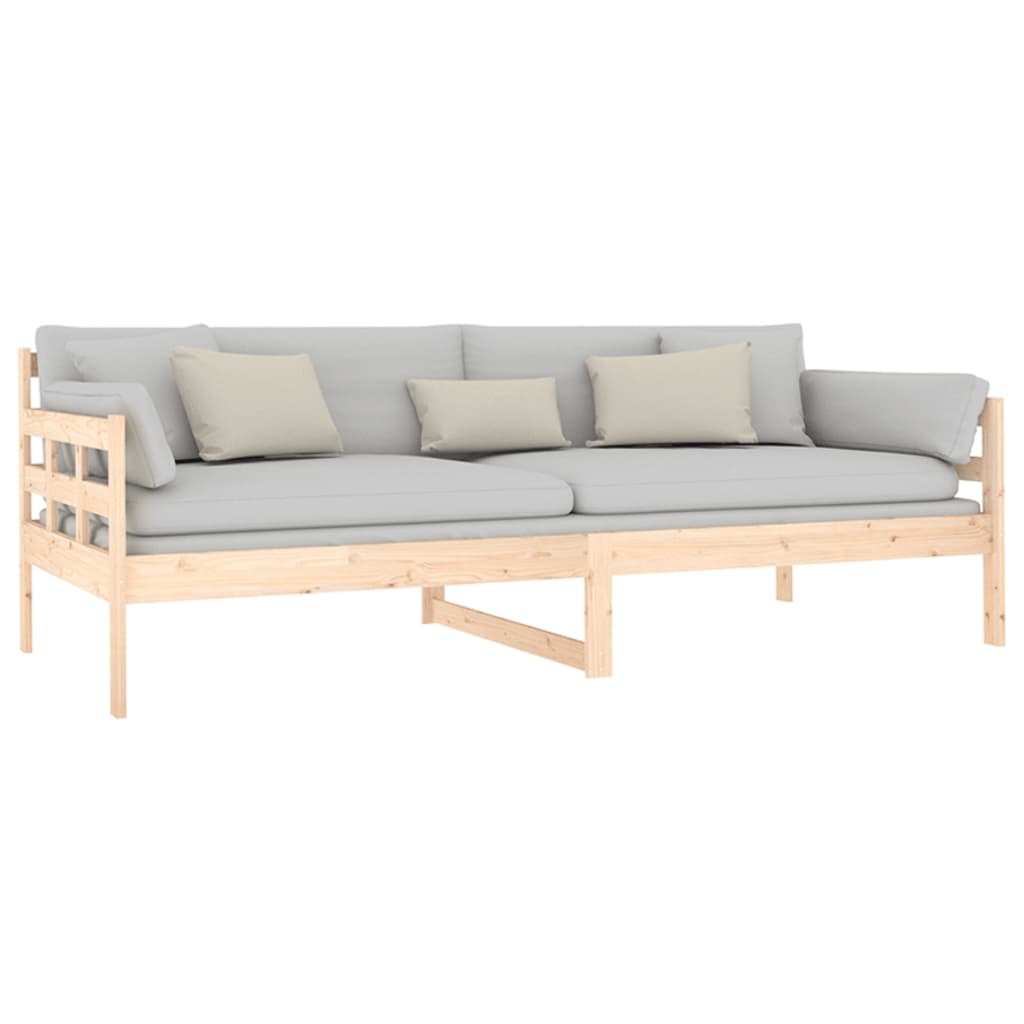 Solid Pine Day Bed Frame 90x200 cm - Mattress Not Included