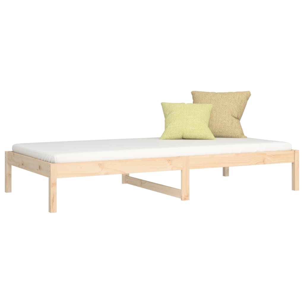Solid Pine Day Bed Frame 90x200 cm - Mattress Not Included