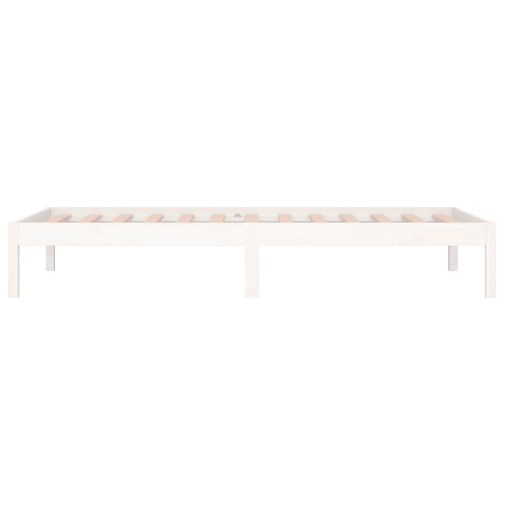 Solid Pine Day Bed 80x200 cm, White - No Mattress Included