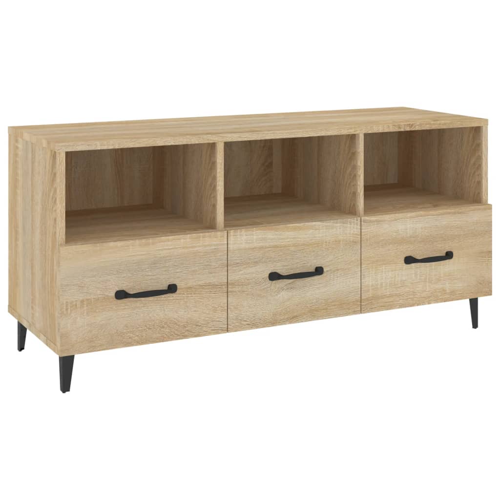 TV Cabinet Sonoma Oak 102x35x50 cm Engineered Wood