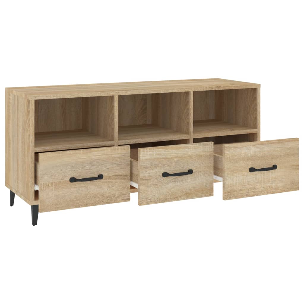 TV Cabinet Sonoma Oak 102x35x50 cm Engineered Wood