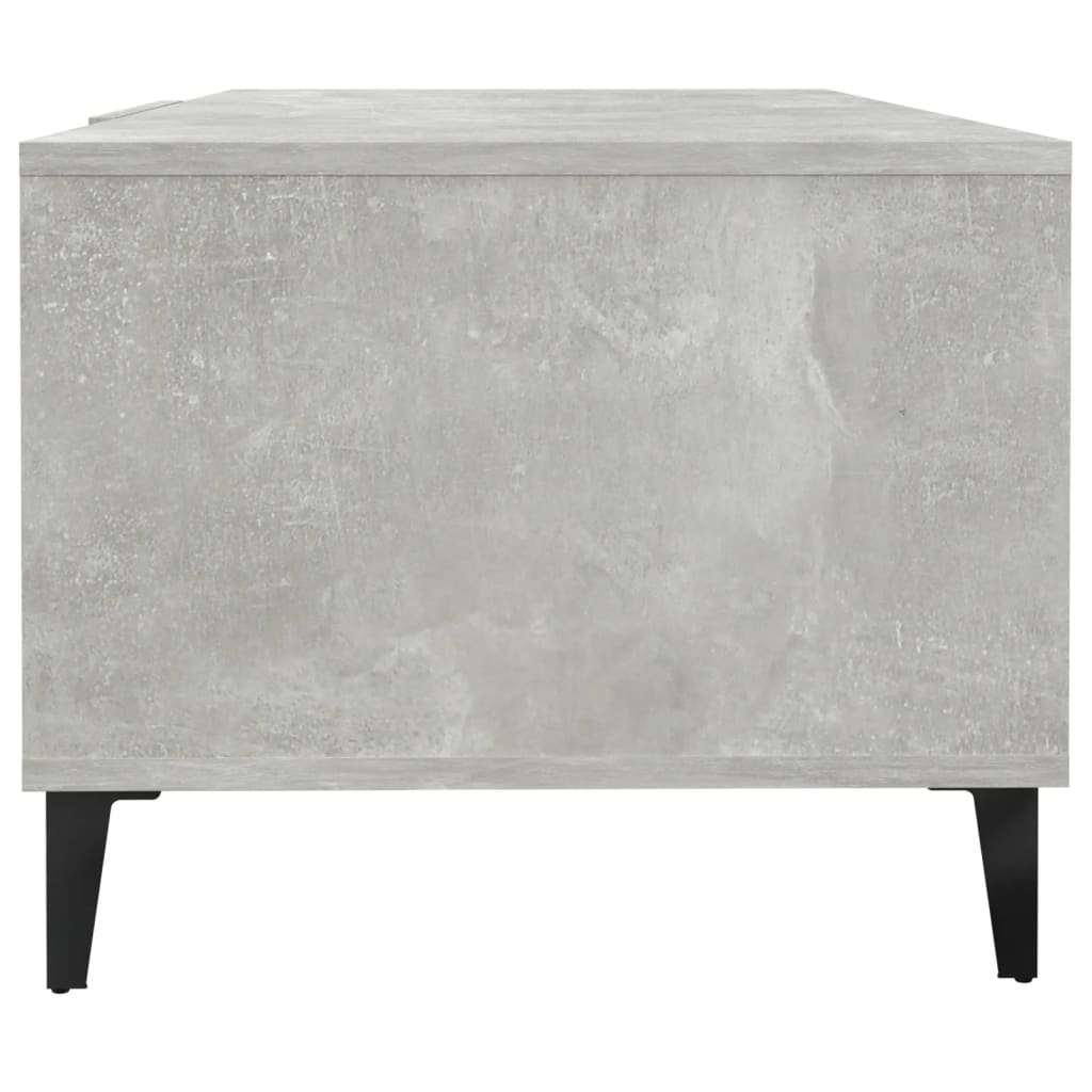 Coffee Table Concrete Grey 102x50x40 cm Engineered Wood