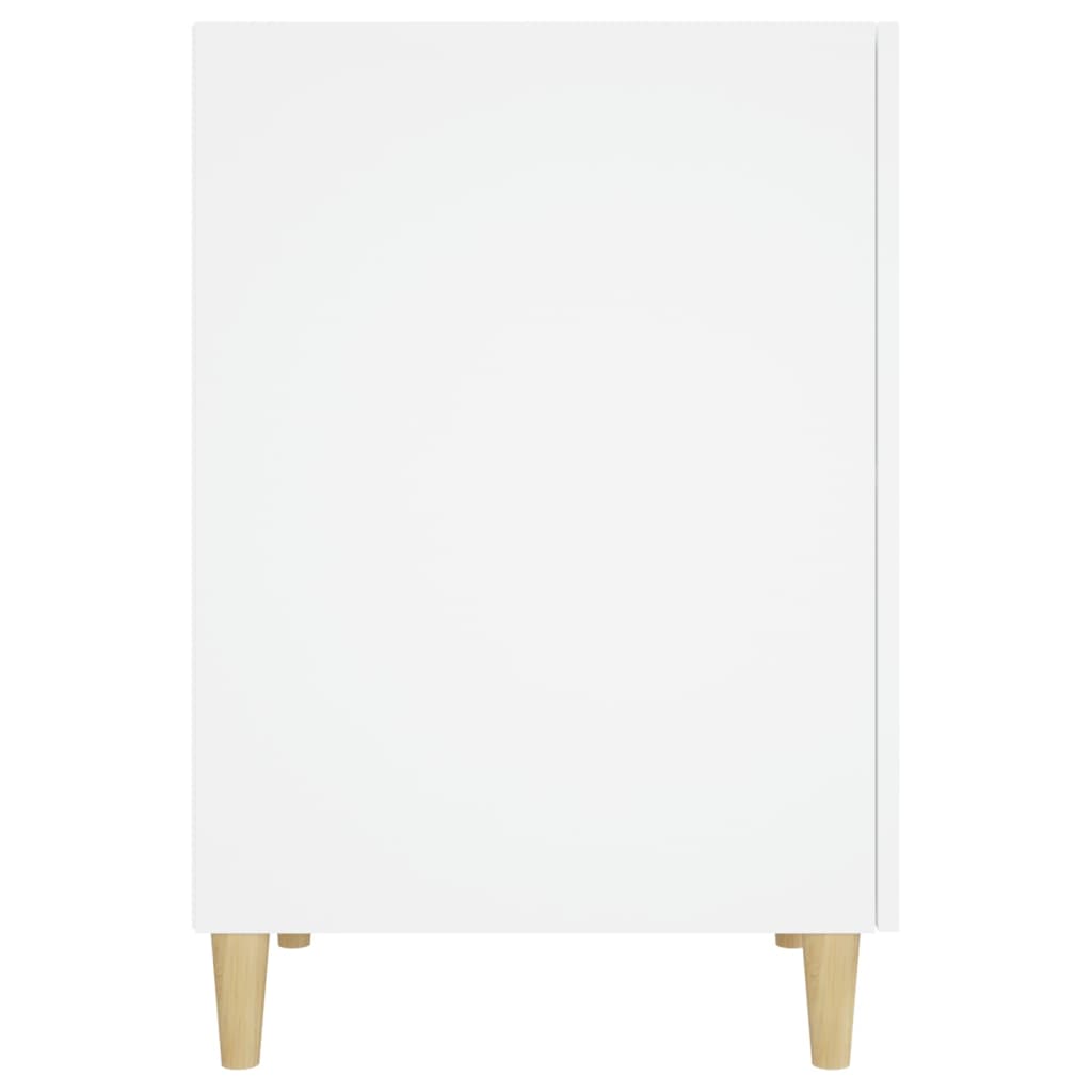 White Engineered Wood Desk 140x50x75 cm - Sleek & Modern Design