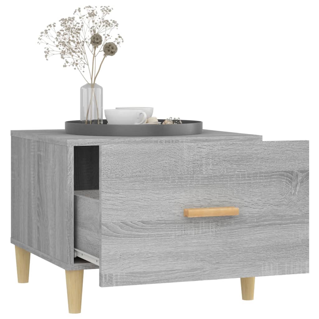 Coffee Table Grey Sonoma 50x50x40 cm Engineered Wood