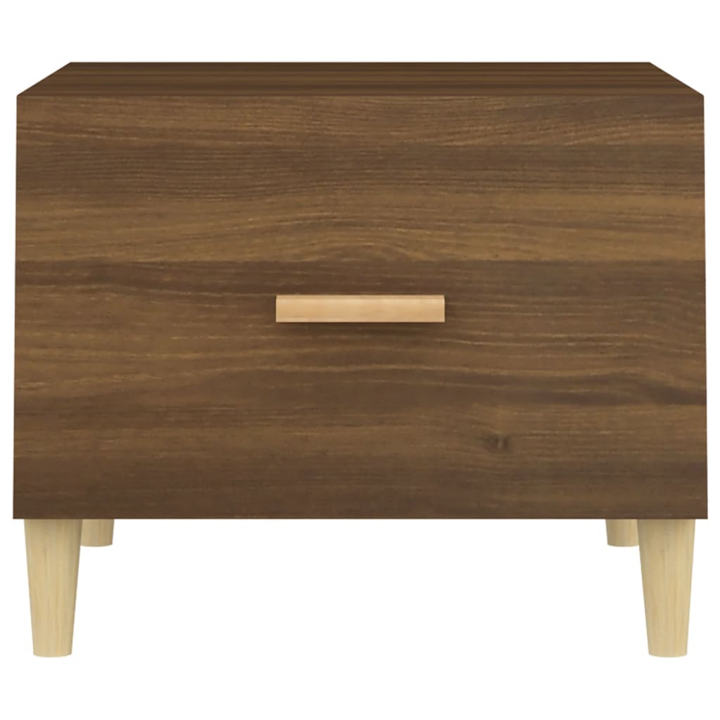 Coffee Table Brown Oak 50x50x40 cm Engineered Wood