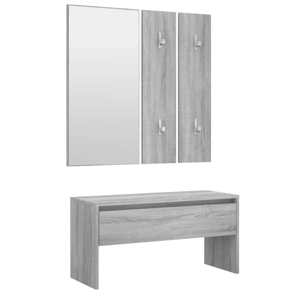 Grey Sonoma Engineered Wood Hallway Furniture Set
