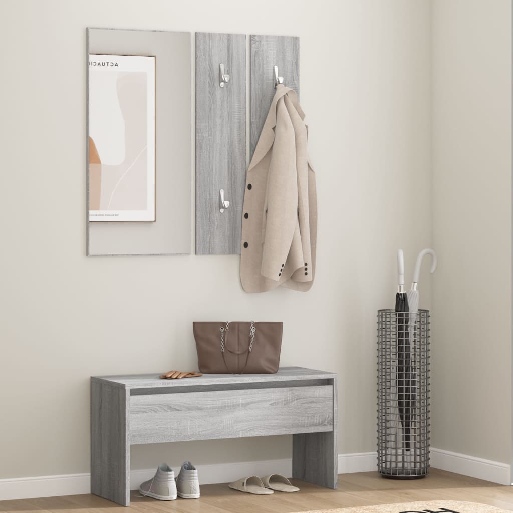 Grey Sonoma Engineered Wood Hallway Furniture Set