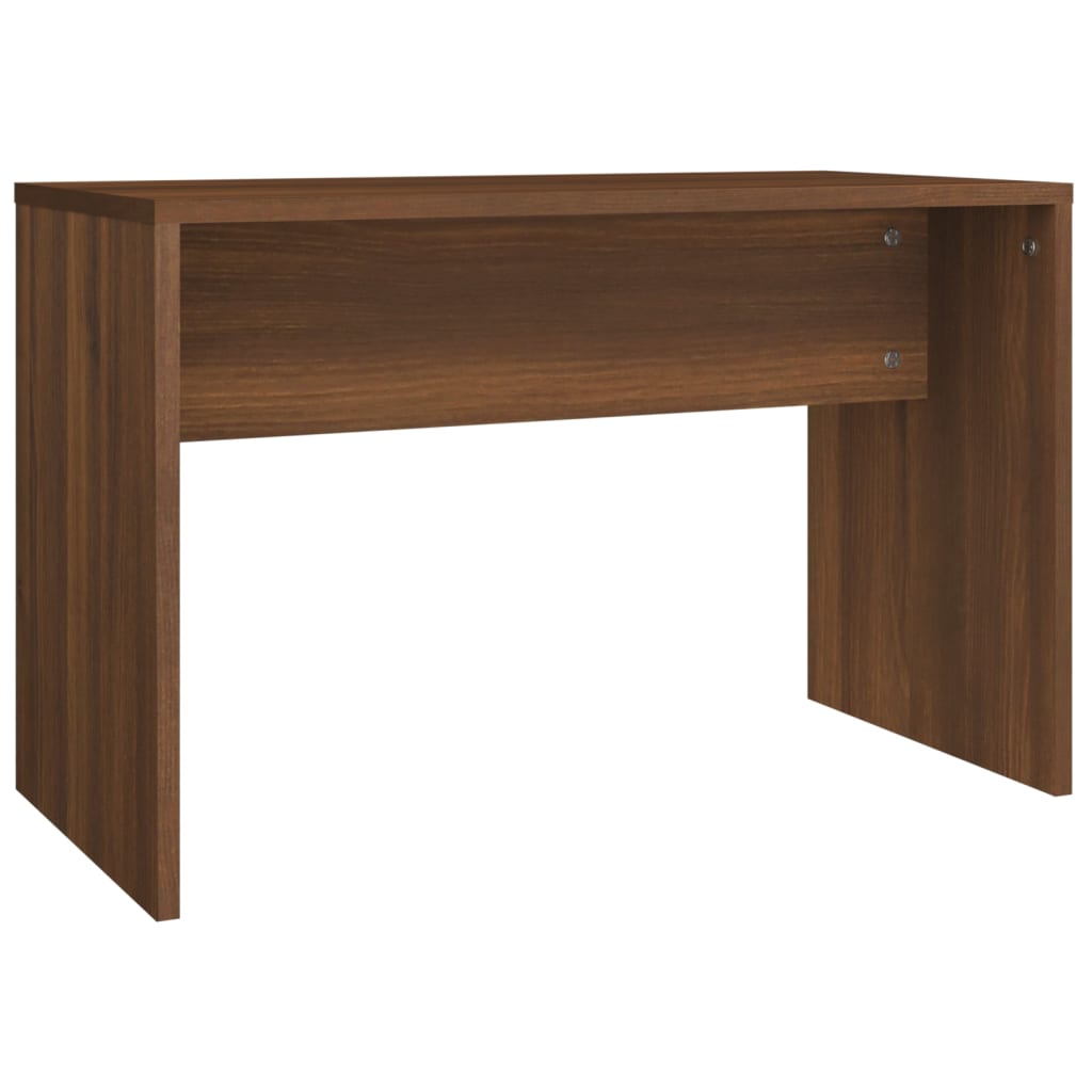 Brown Oak Dressing Stool 70x35x45 cm - Engineered Wood Elegance