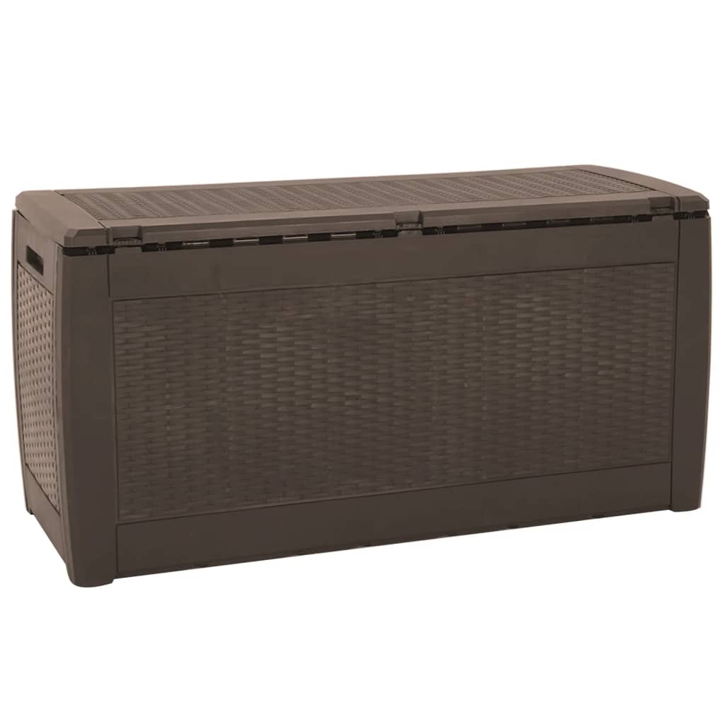 Brown Garden Storage Box - 119x48x60 cm - Durable PP Material