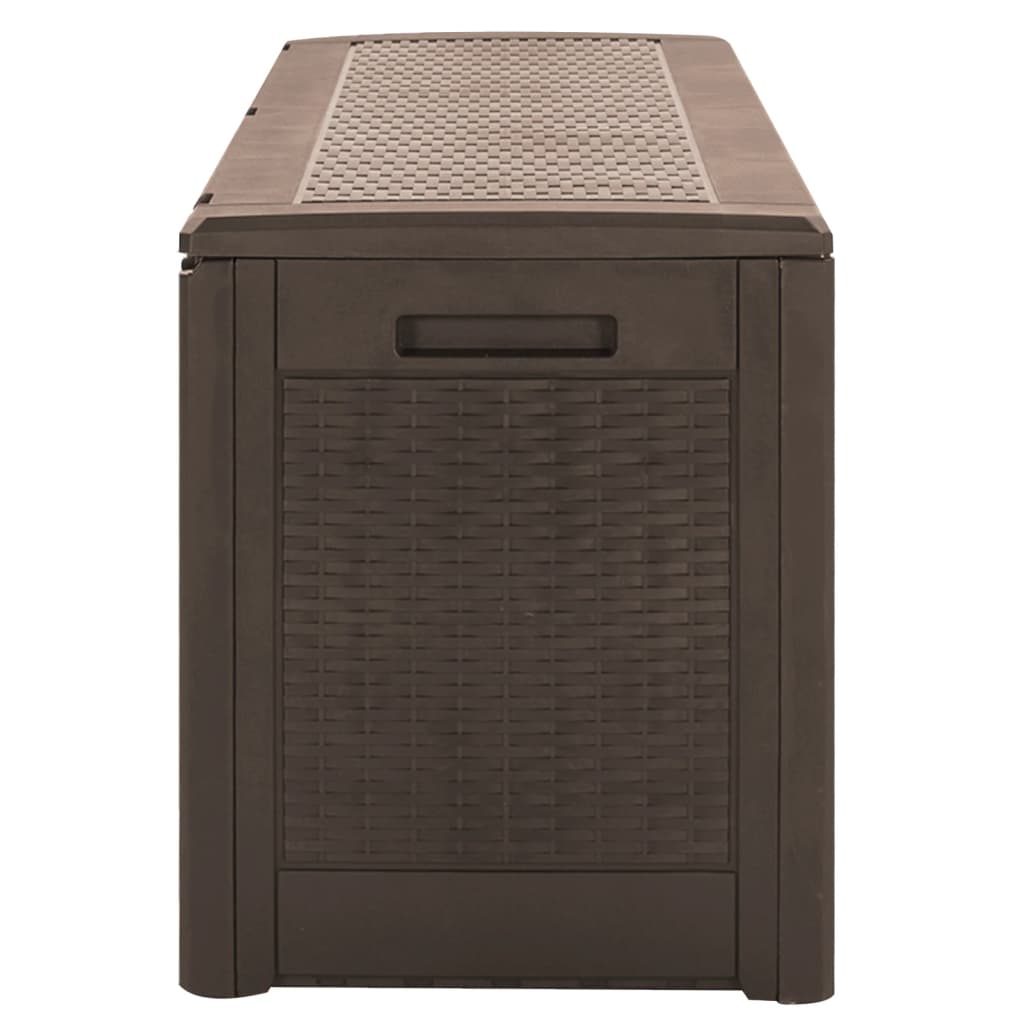 Brown Garden Storage Box - 119x48x60 cm - Durable PP Material