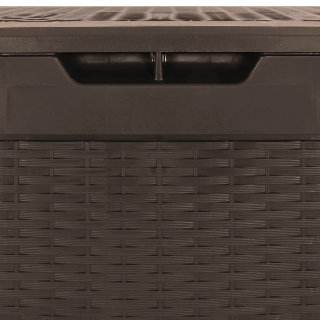 Brown Garden Storage Box - 119x48x60 cm - Durable PP Material