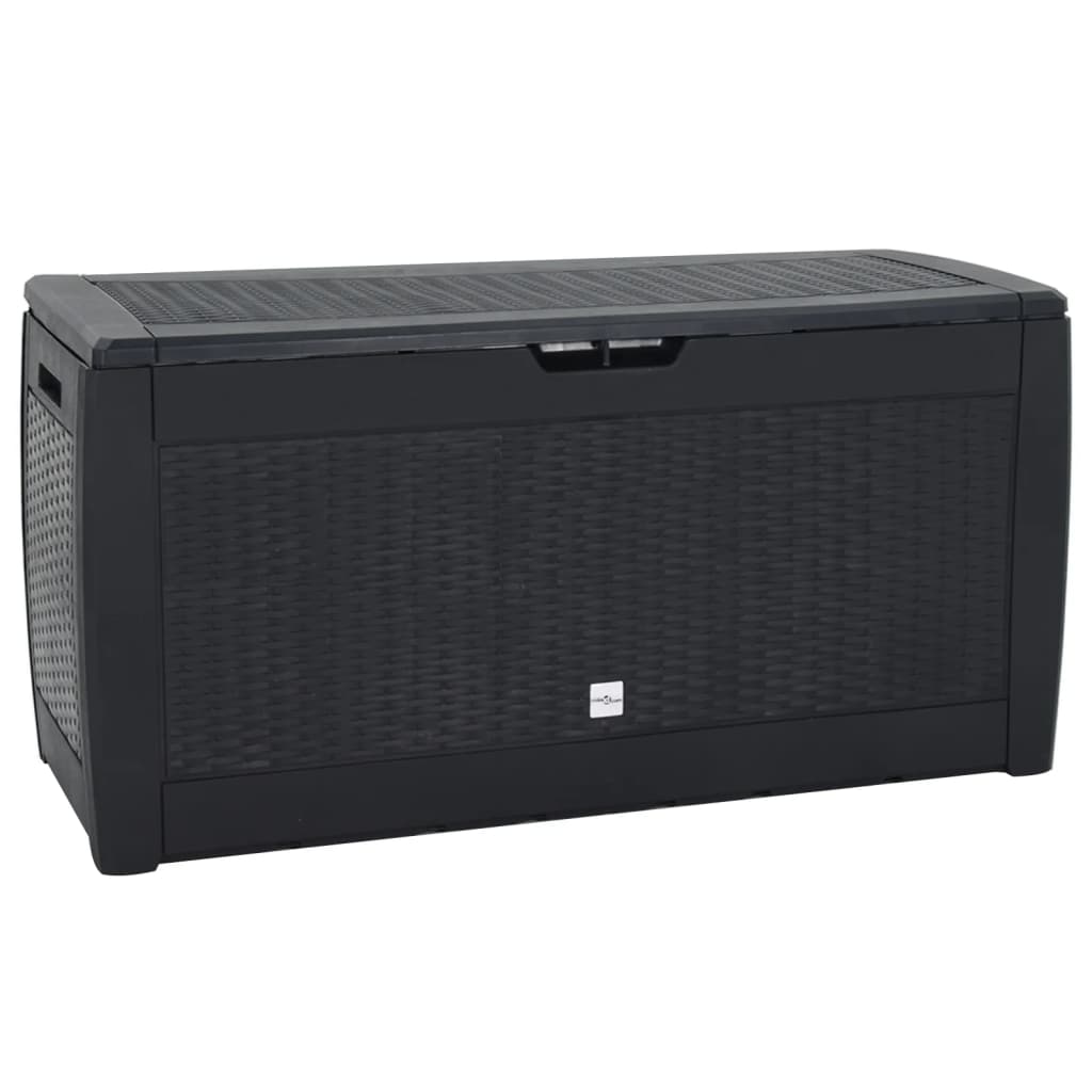 Garden Storage Box Anthracite 119x48x60 cm Polypropylene