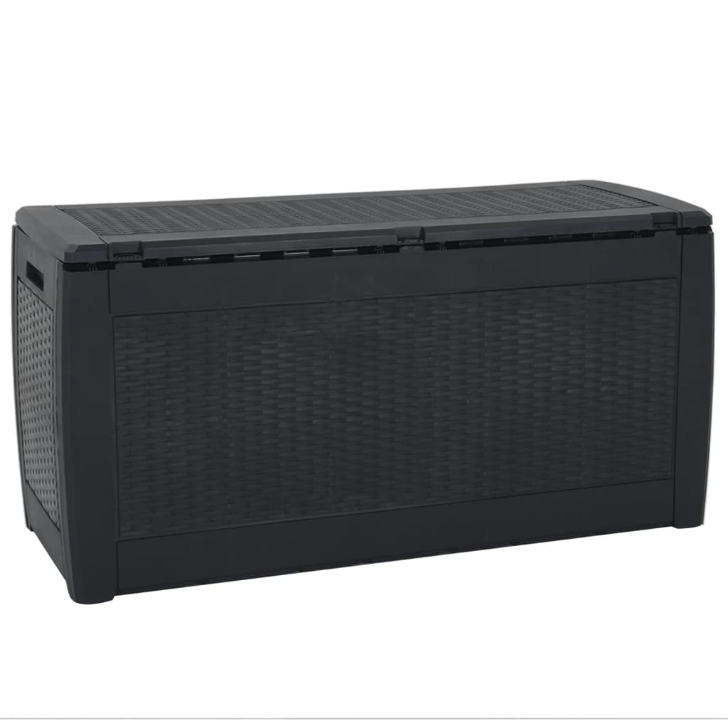 Garden Storage Box Anthracite 119x48x60 cm Polypropylene