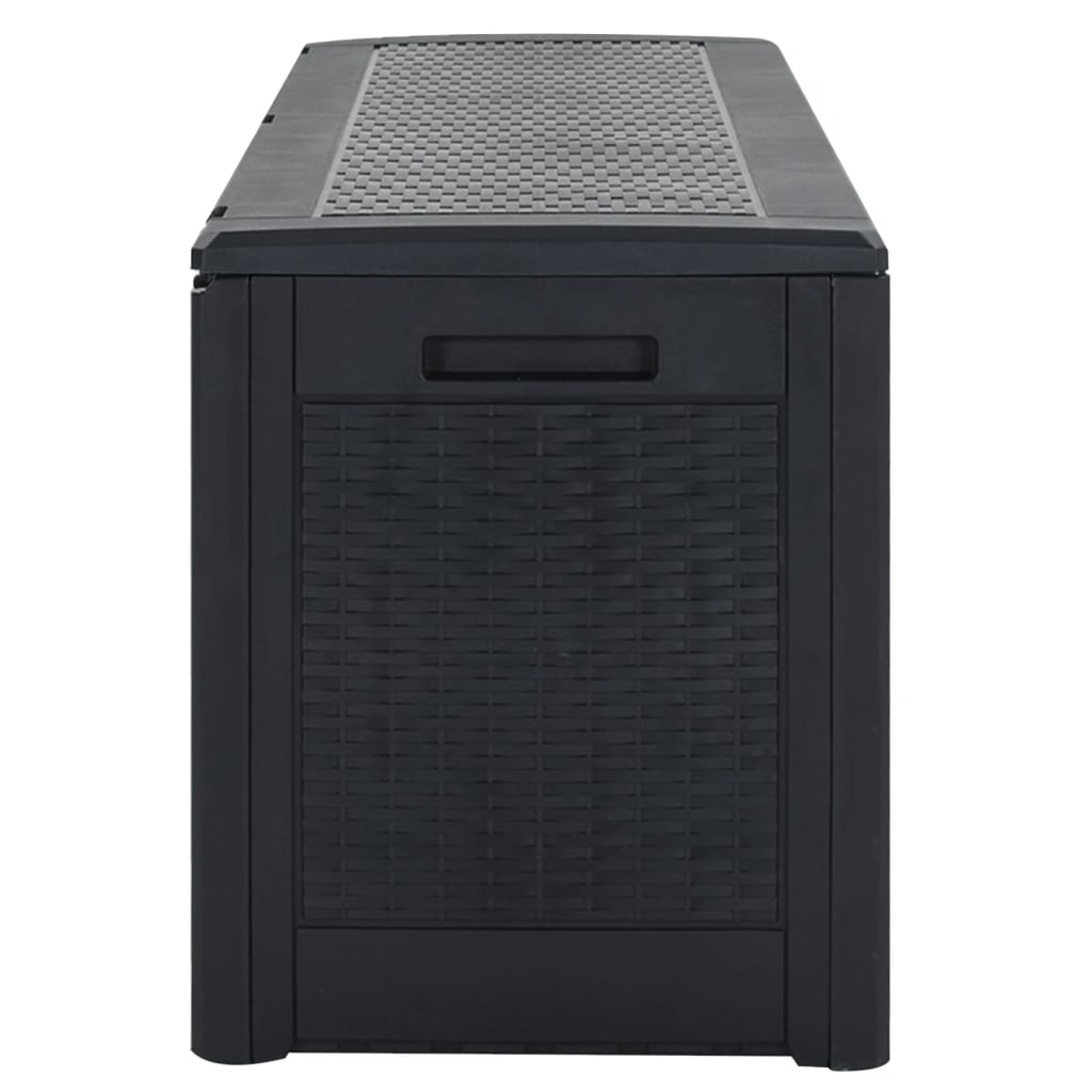 Garden Storage Box Anthracite 119x48x60 cm Polypropylene