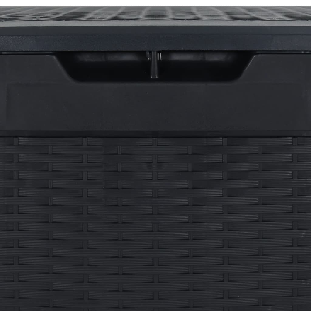 Garden Storage Box Anthracite 119x48x60 cm Polypropylene