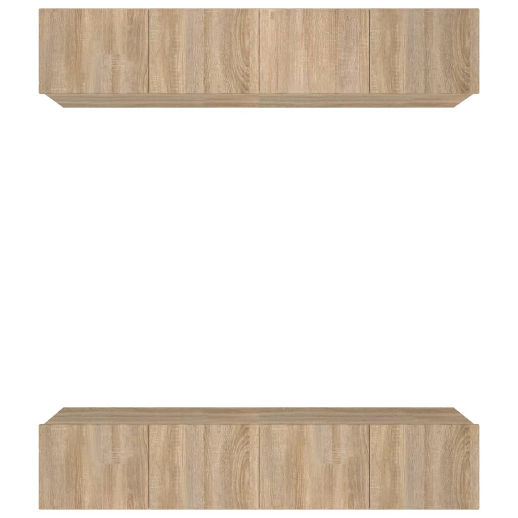 TV Cabinets 4 pcs Sonoma Oak 80x30x30 cm Engineered Wood