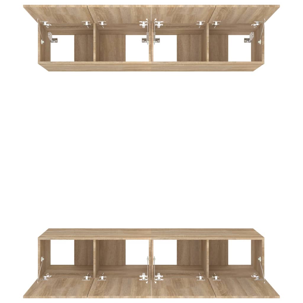 TV Cabinets 4 pcs Sonoma Oak 80x30x30 cm Engineered Wood