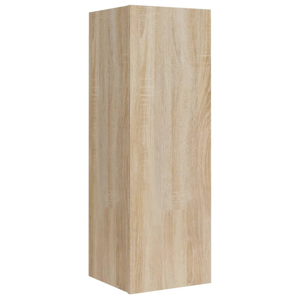 4 Piece TV Cabinet Set Sonoma Oak Engineered Wood