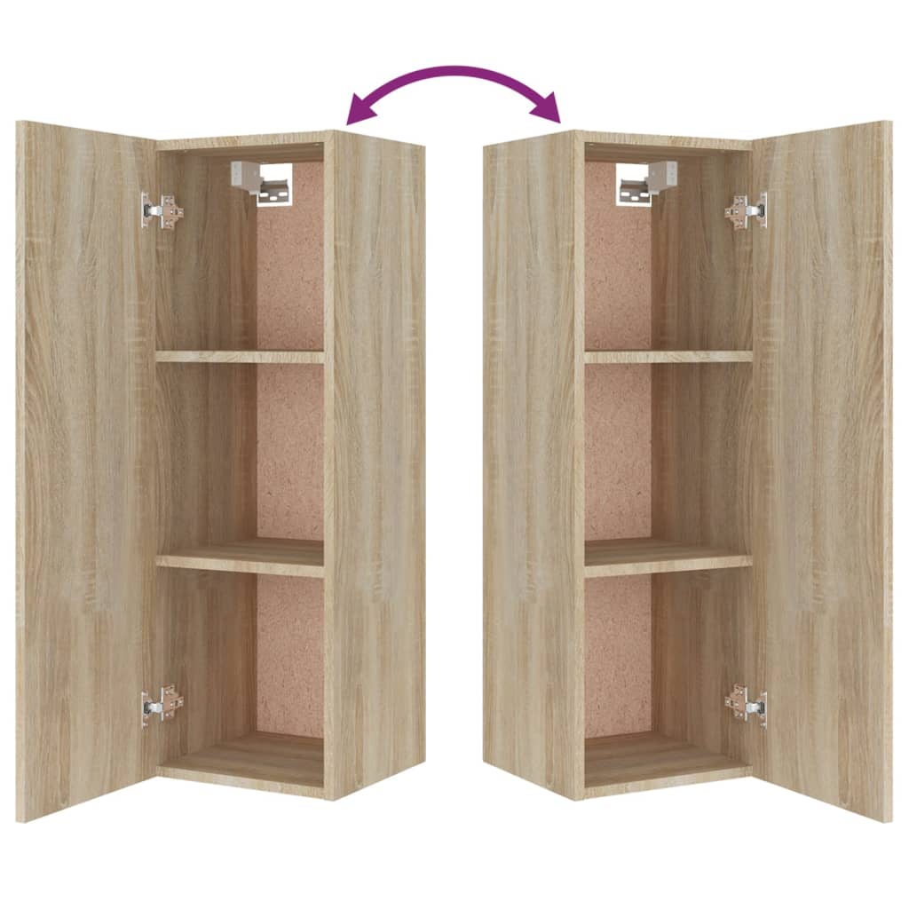 4 Piece TV Cabinet Set Sonoma Oak Engineered Wood