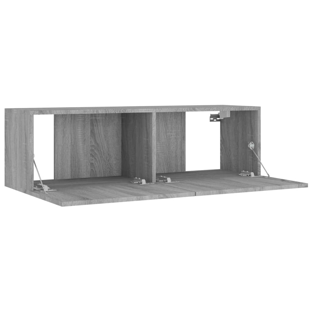 4 Piece TV Cabinet Set Grey Sonoma Engineered Wood
