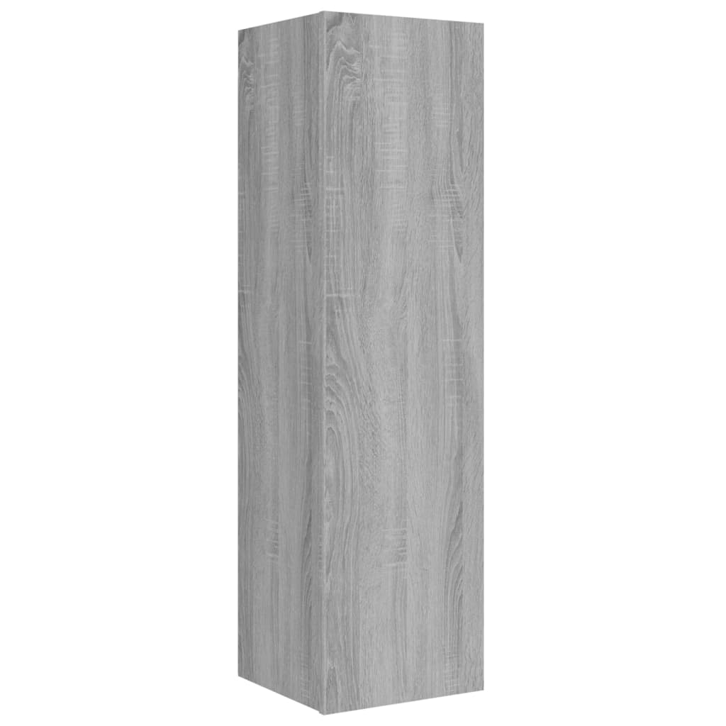 4 Piece TV Cabinet Set Grey Sonoma Engineered Wood