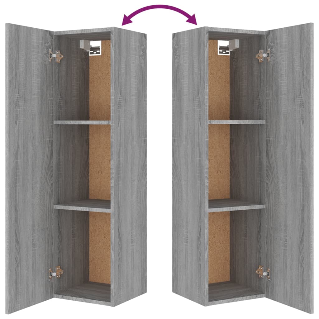 4 Piece TV Cabinet Set Grey Sonoma Engineered Wood