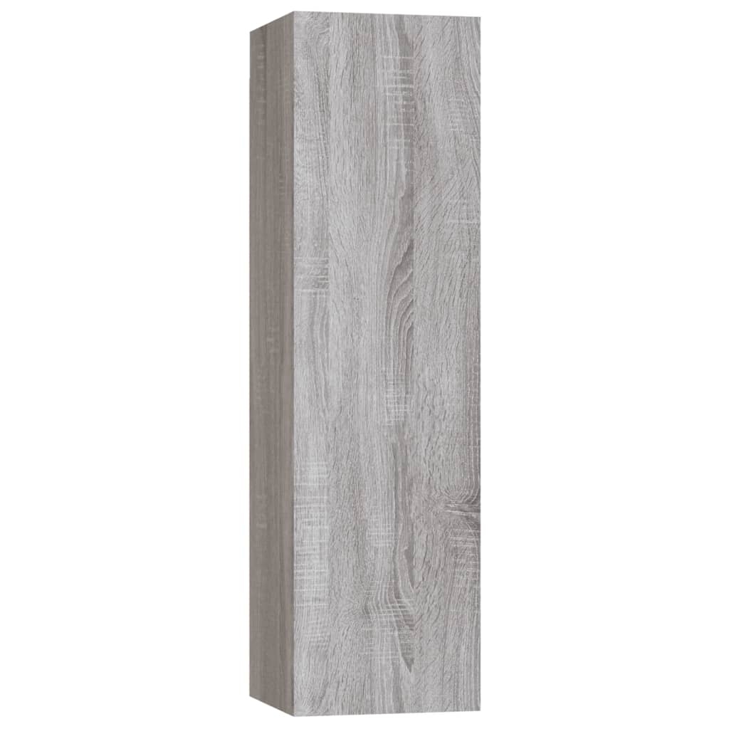 3 Piece TV Cabinet Set Grey Sonoma Engineered Wood