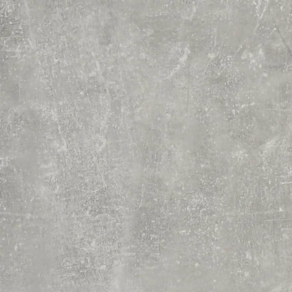 Concrete Grey Desk with Side Cabinet - Engineered Wood Elegance