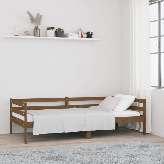 Solid Pine Honey Brown Day Bed 90x190cm - Mattress Not Included