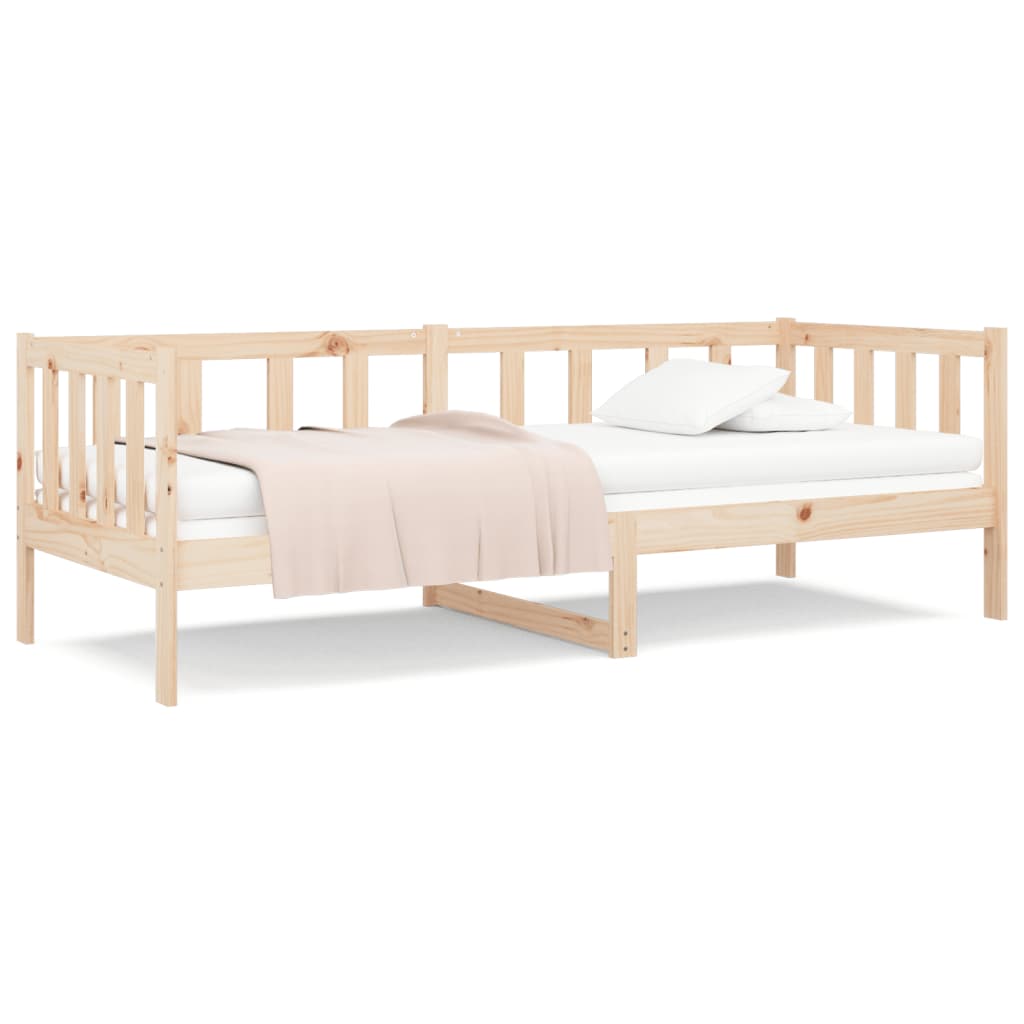 Solid Pine Day Bed Frame 80x200cm - Without Mattress