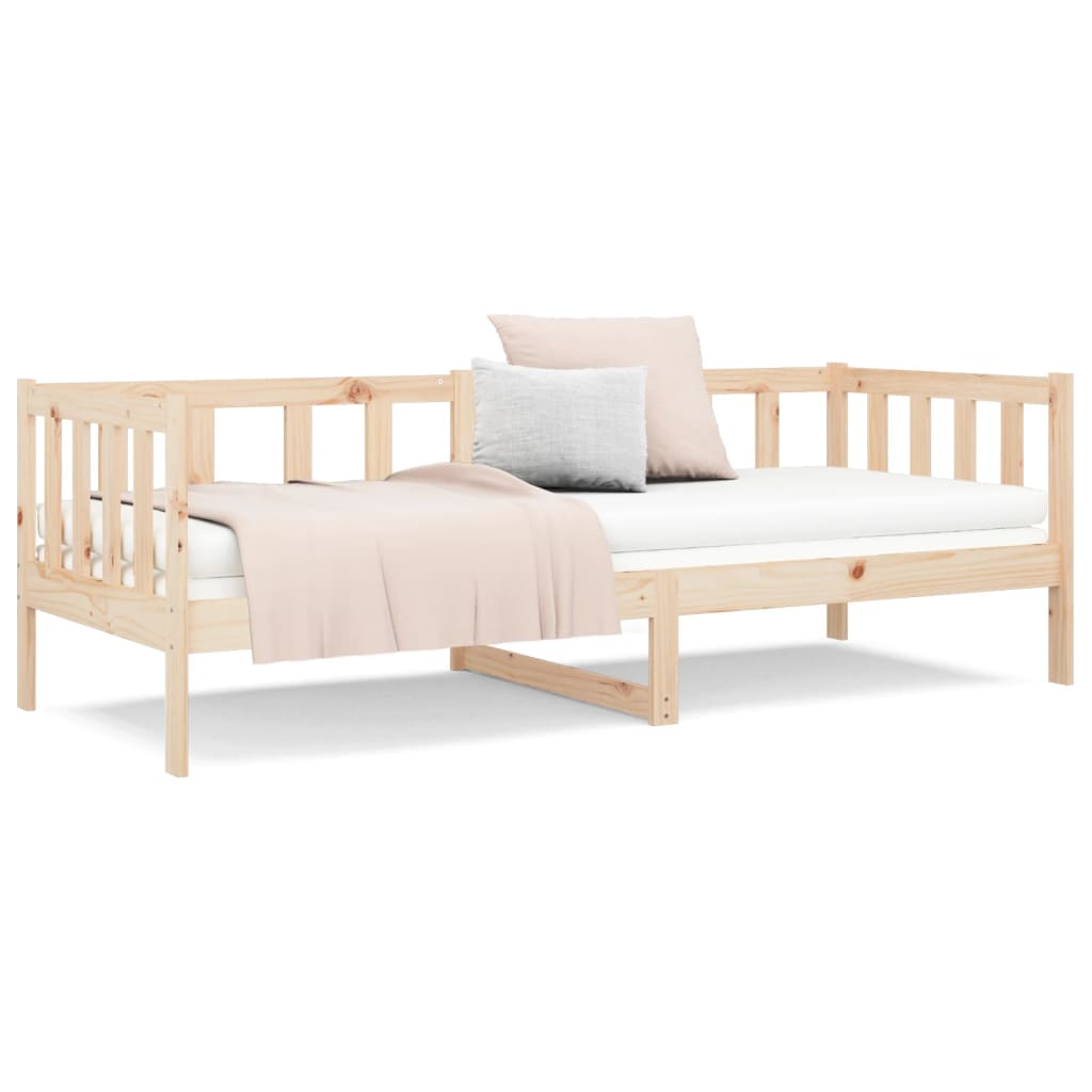 Solid Pine Day Bed Frame 80x200cm - Without Mattress