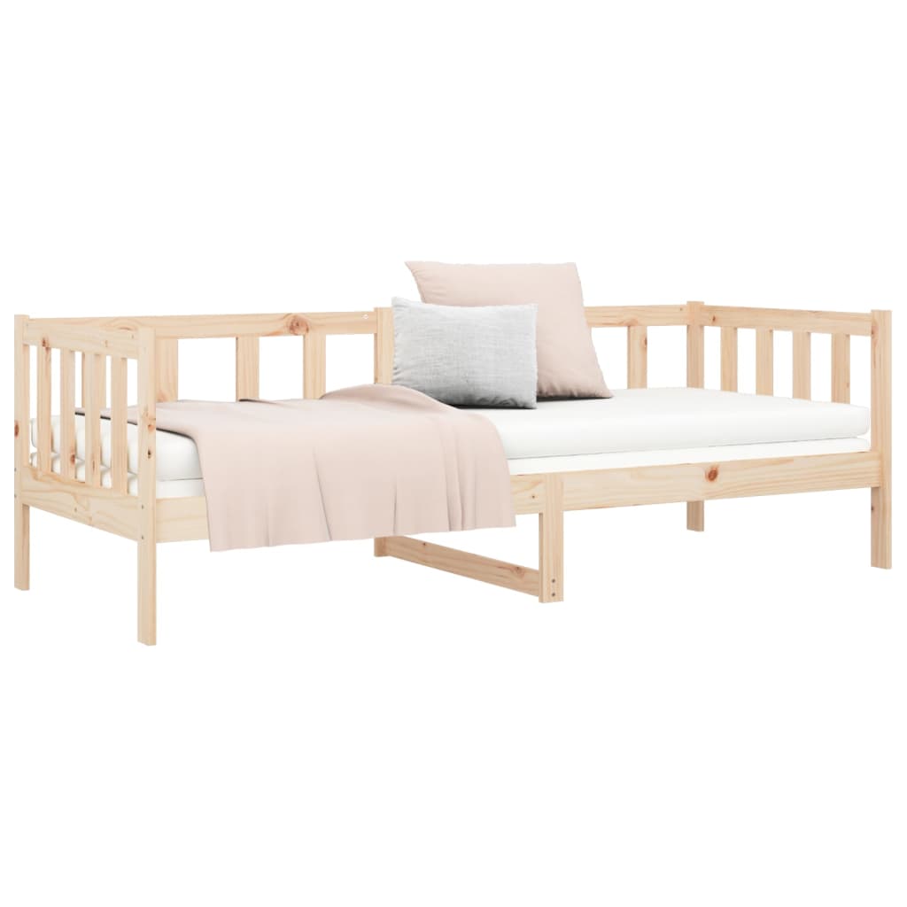 Solid Pine Day Bed Frame 80x200cm - Without Mattress