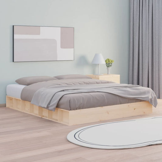 Solid Wood Bed Frame 120x200 cm - Sturdy & Stylish Sleep Solution