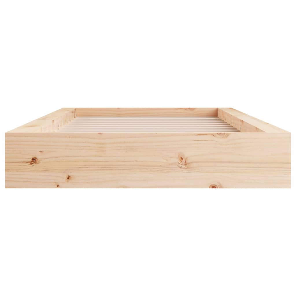 Solid Wood Bed Frame 90x200 cm - No Mattress Included