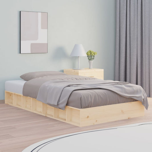 Solid Wood Bed Frame 90x200 cm - No Mattress Included