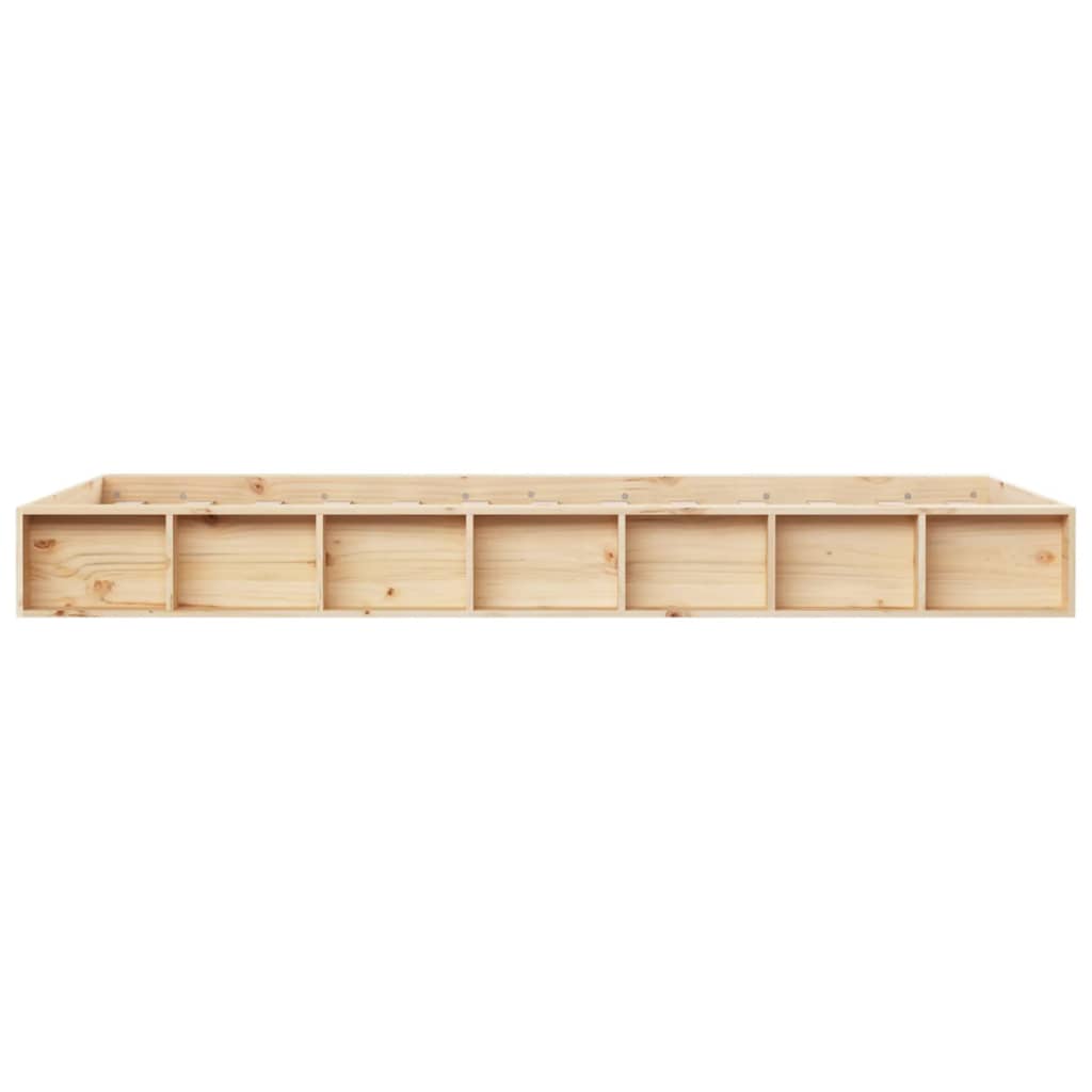Solid Wood Small Single Bed Frame 75x190 cm - No Mattress