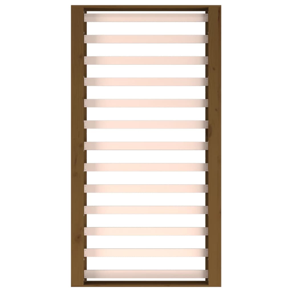 Solid Wood Bed Frame, Honey Brown, Small Single 75x190 cm