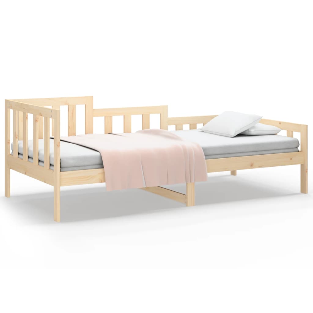 Solid Pine Wood Day Bed 90x200 cm - No Mattress Included