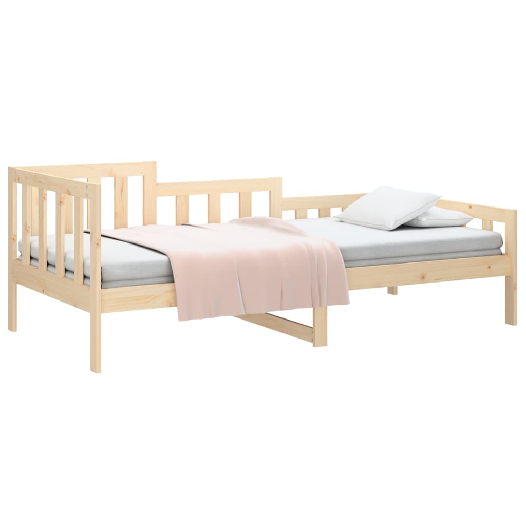 Solid Pine Wood Day Bed 90x200 cm - No Mattress Included