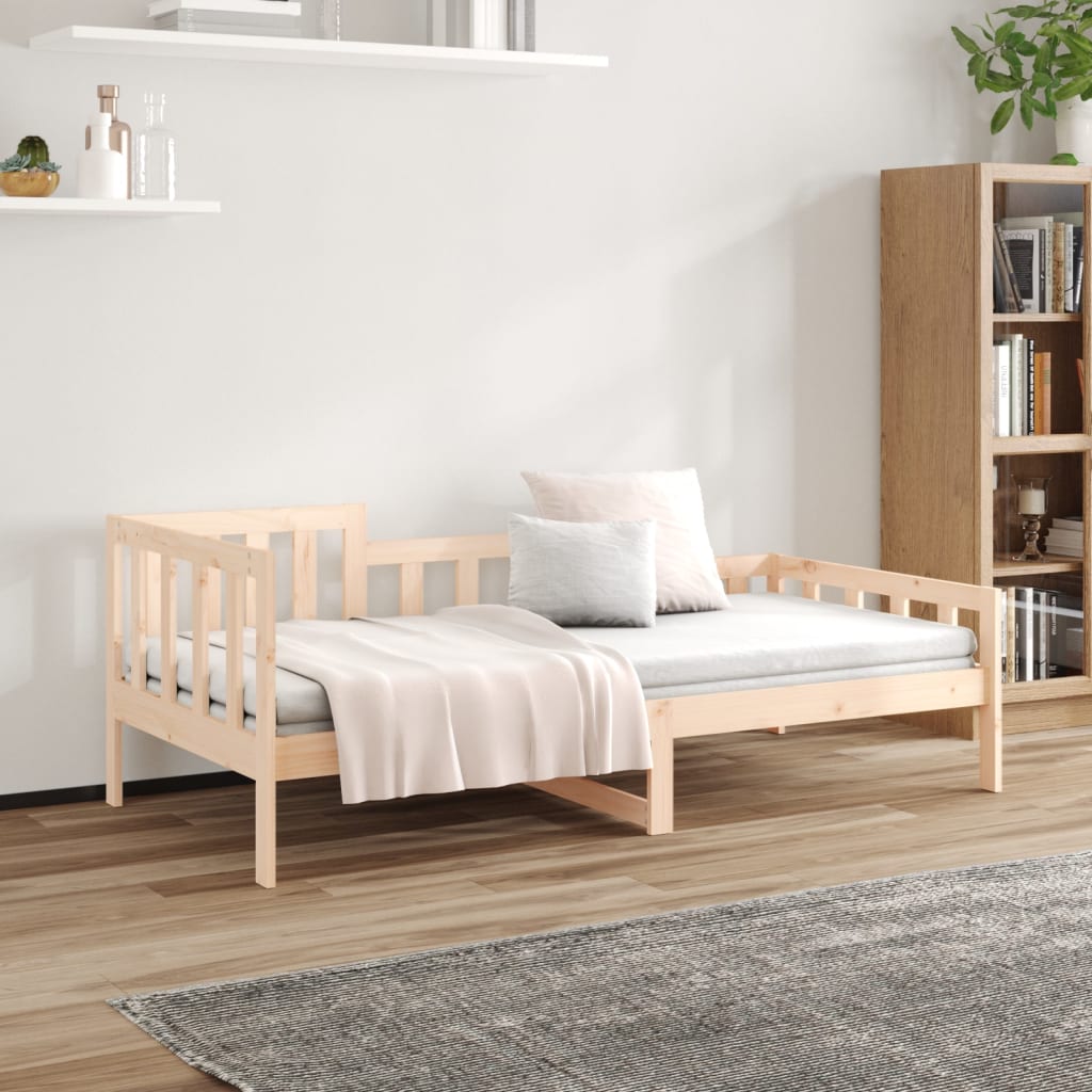 Solid Pine Wood Day Bed 90x200 cm - No Mattress Included