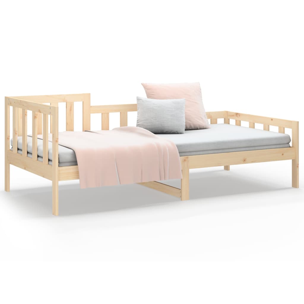 Solid Pine Wood Day Bed 90x200 cm - No Mattress Included