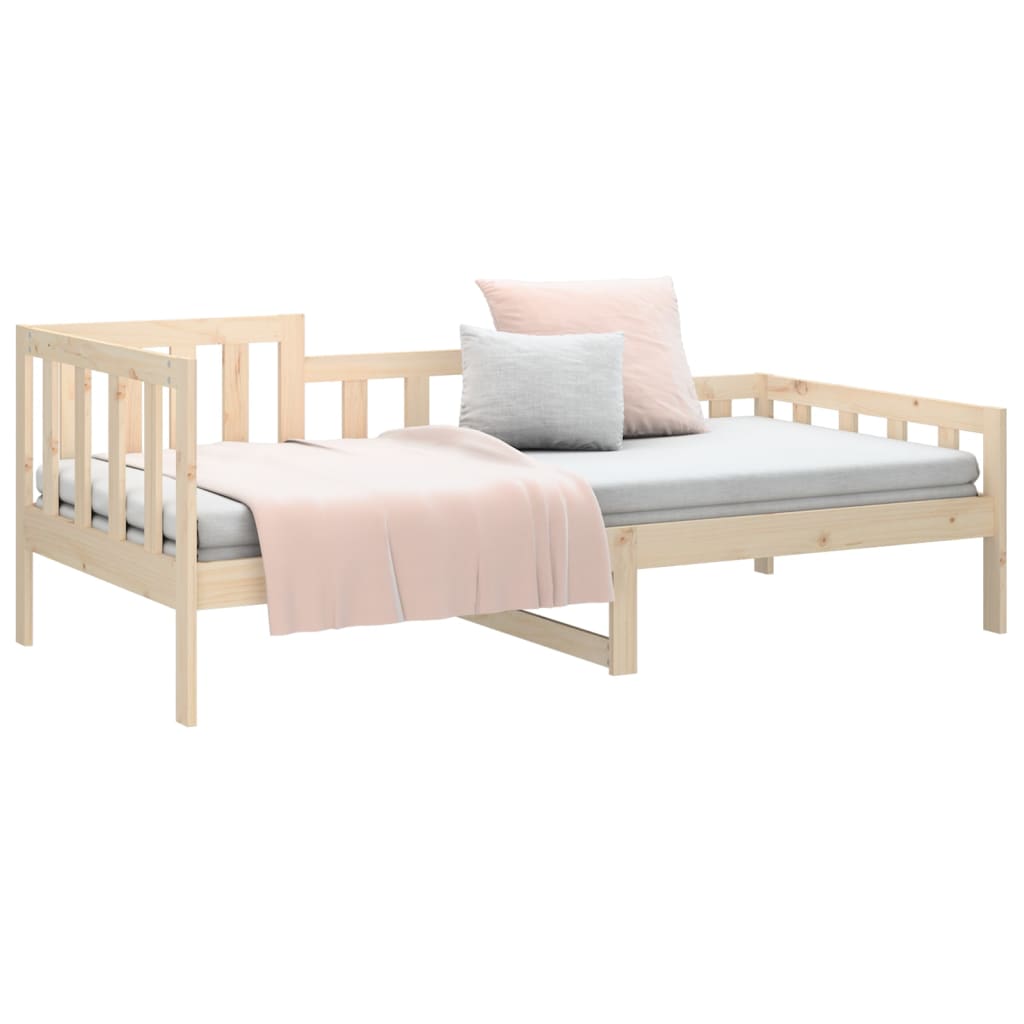 Solid Pine Wood Day Bed 90x200 cm - No Mattress Included