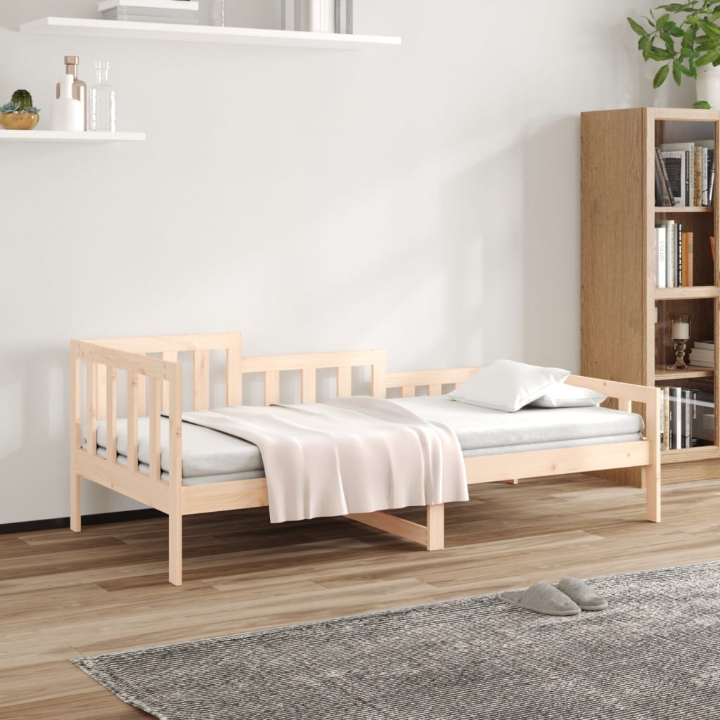Solid Pine Wood Day Bed 90x200 cm - No Mattress Included