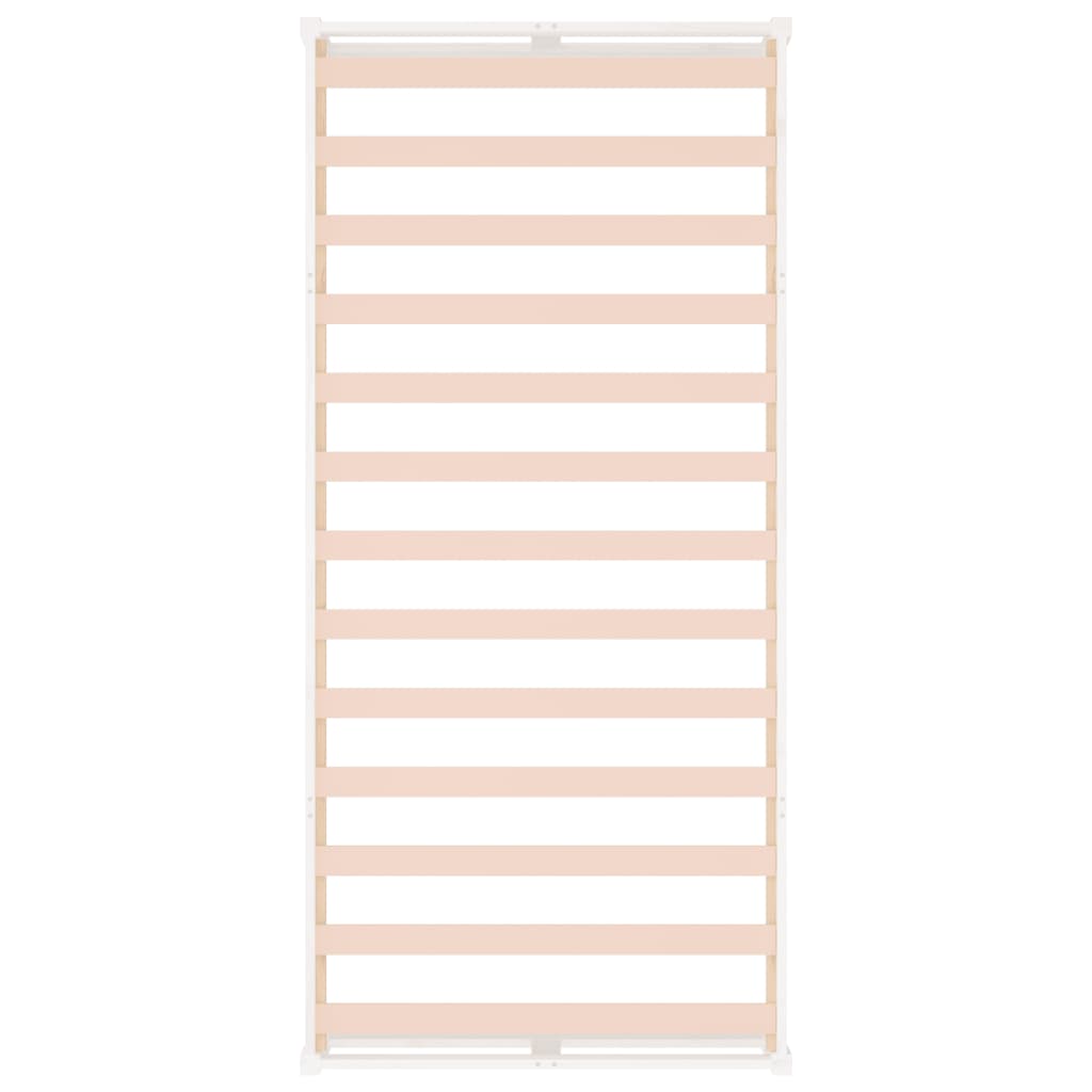 White Solid Wood Bed Frame 90x200 cm - No Mattress Included