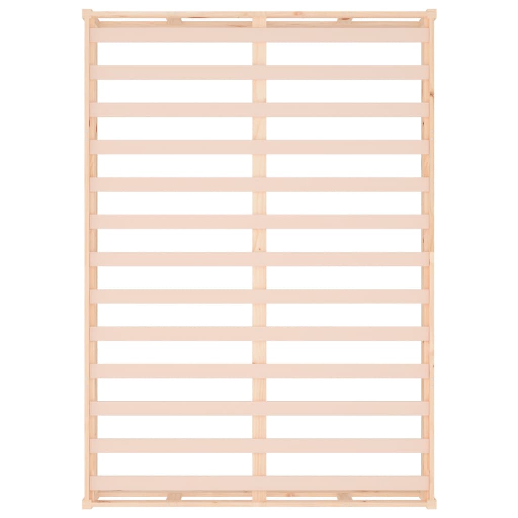 Solid Wood Bed Frame - Natural Finish (120x200 cm) - No Mattress