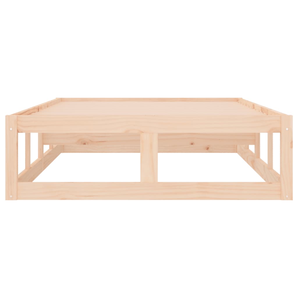 Solid Wood Small Single Bed Frame 75x190 cm - No Mattress Included