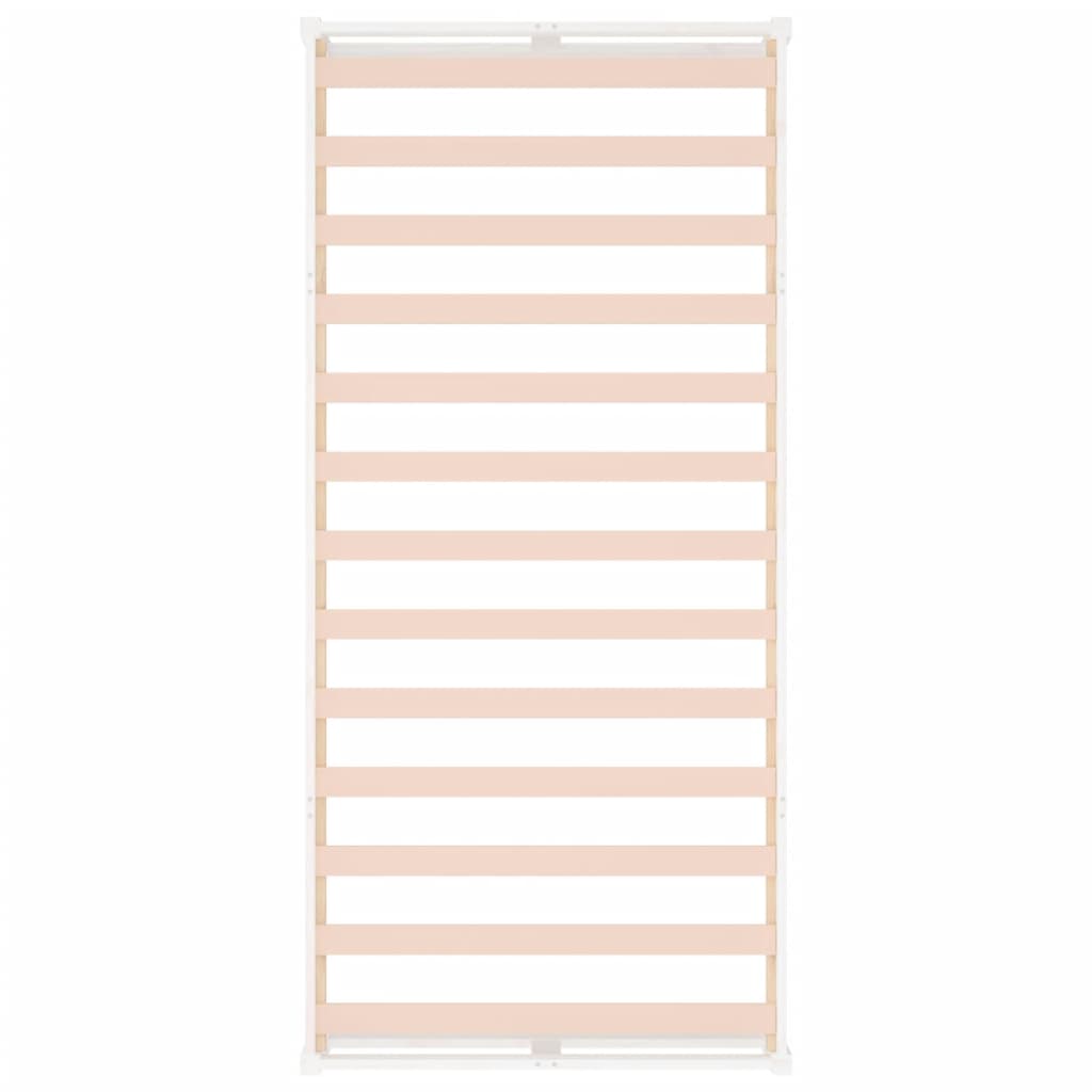 Solid Wood White Bed Frame 75x190 cm - Small Single (No Mattress)